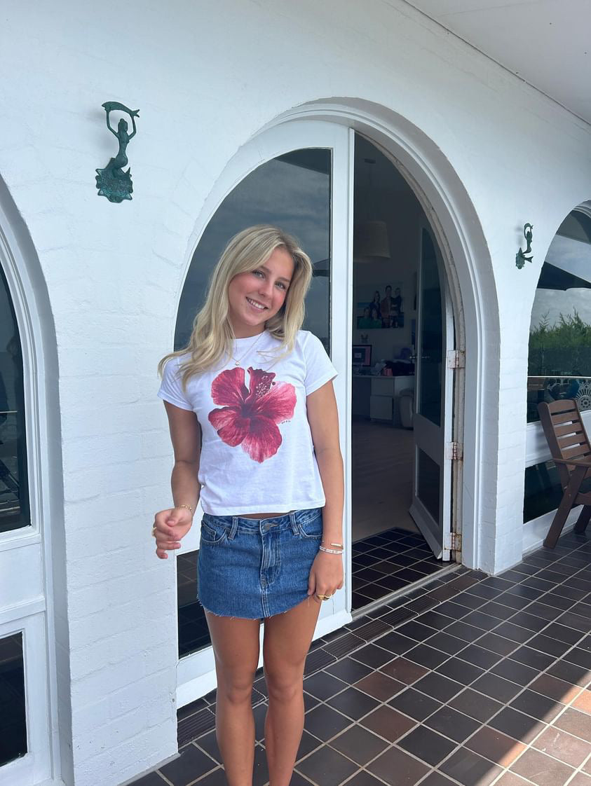 Solo Hibiscus Baby Tee