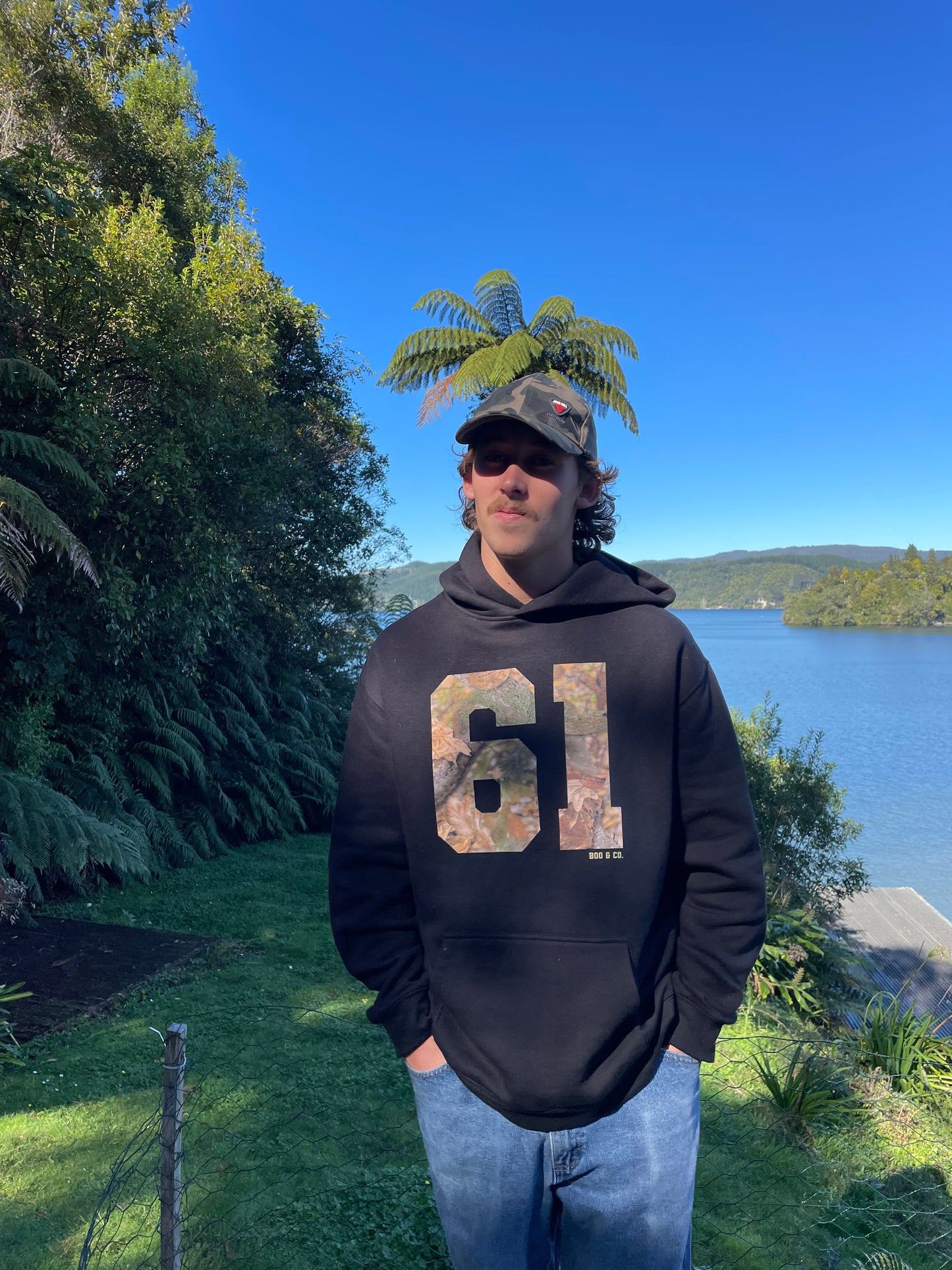 Camo Varsity Baggy Hoodie