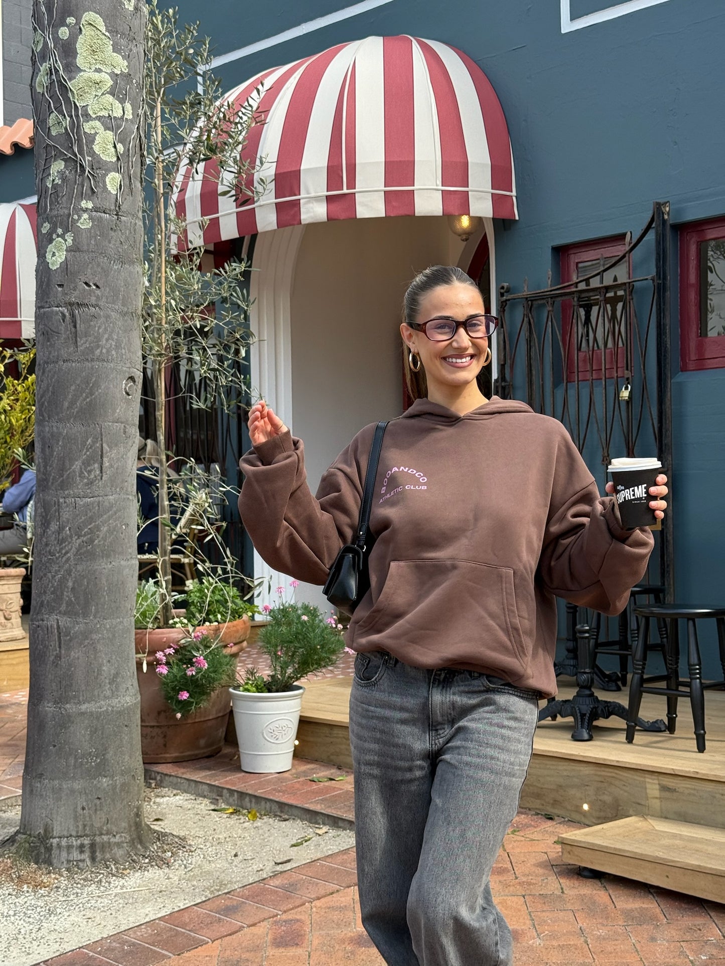 Athletic Club Hoodie - Chocolate