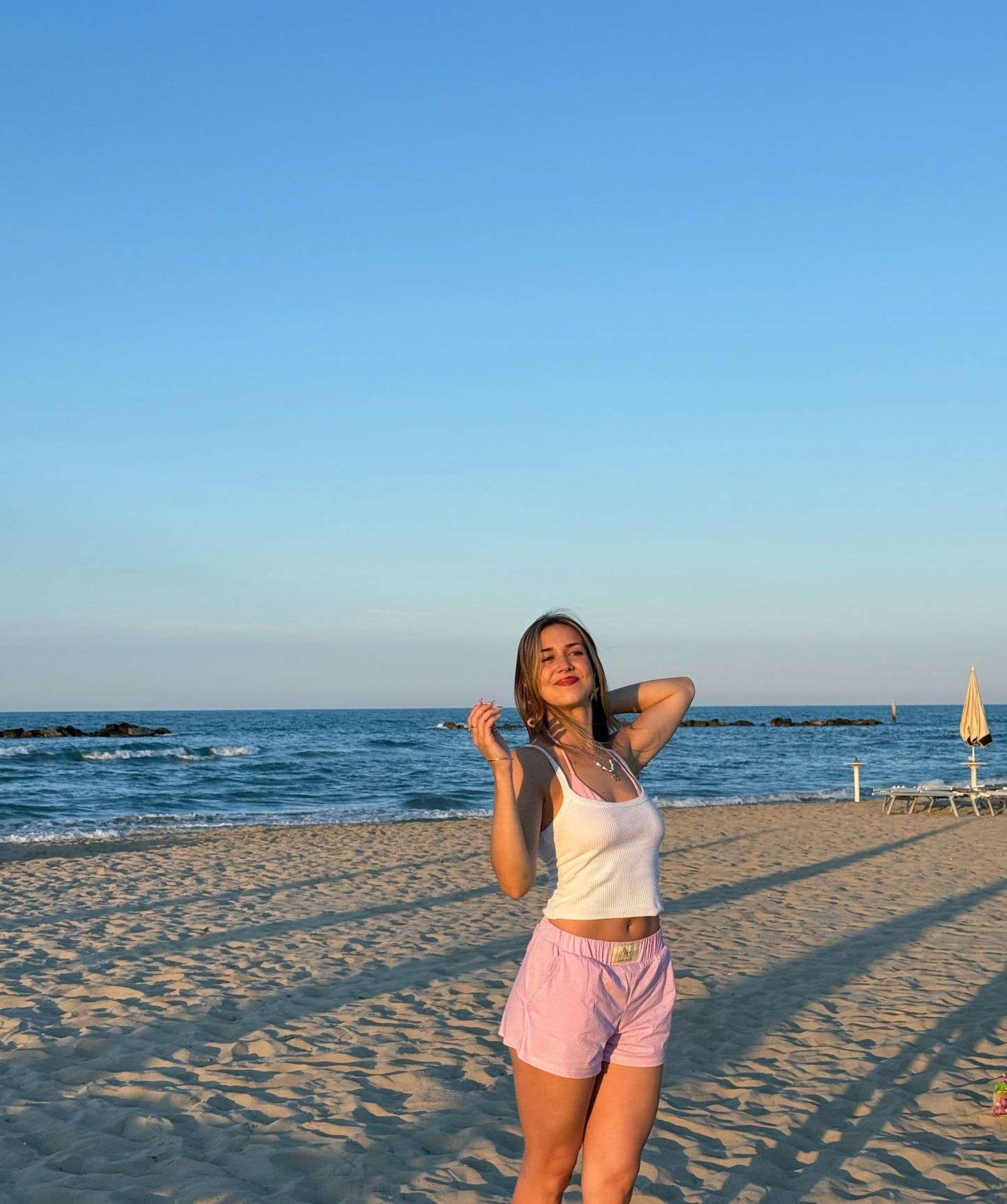 Lula Boxer Shorts - Pink Pinstripe