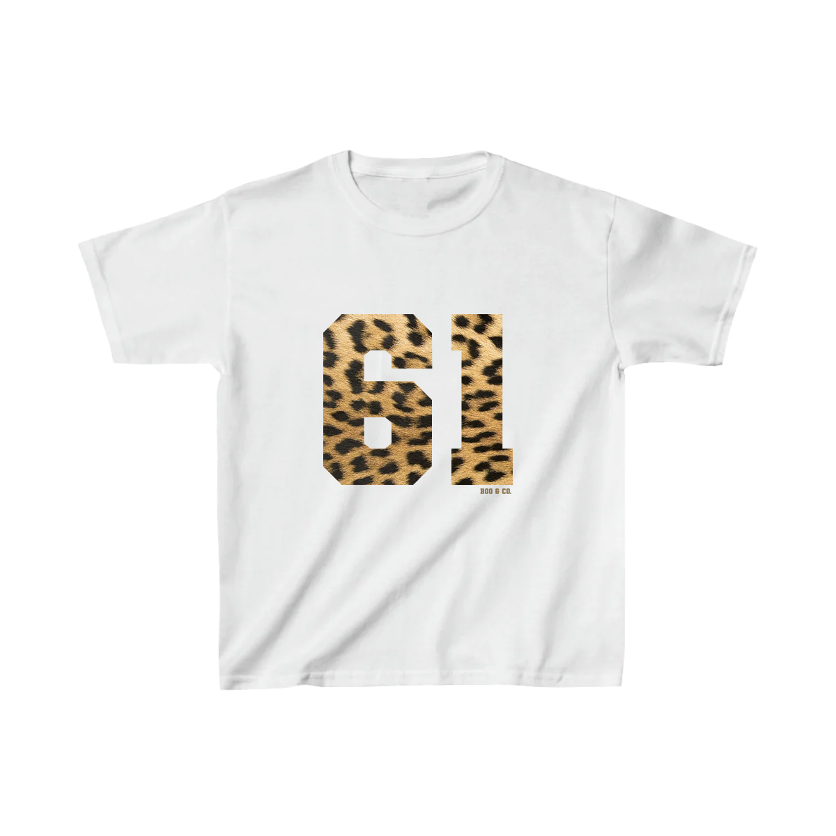 Leopard Print Varsity Premium Baby Tee