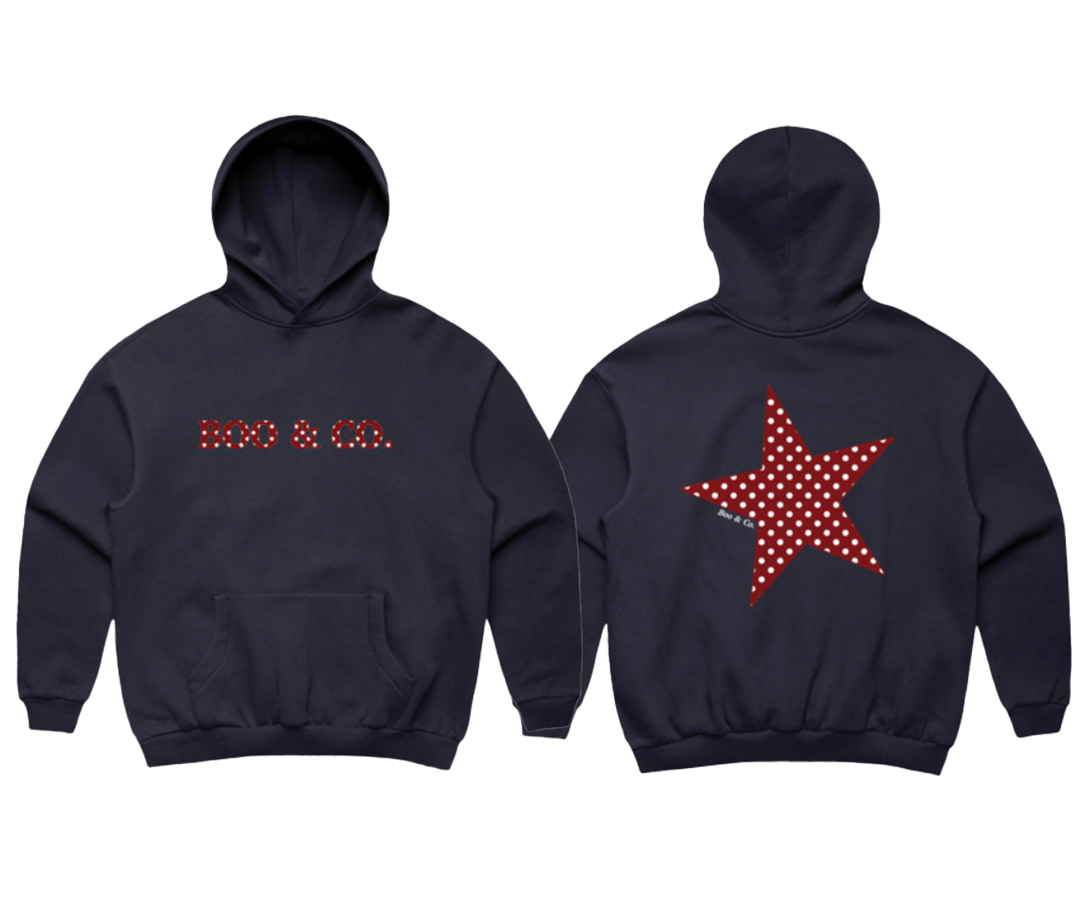 Polka Dot All Star Relaxed Hoodie