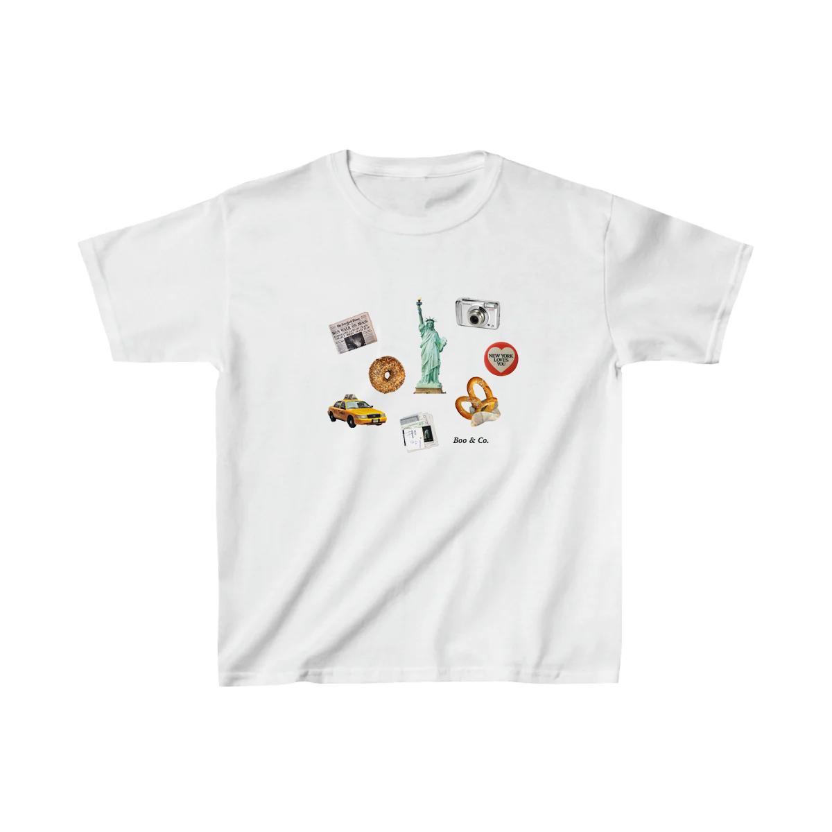 New York Scrapbook Baby Tee