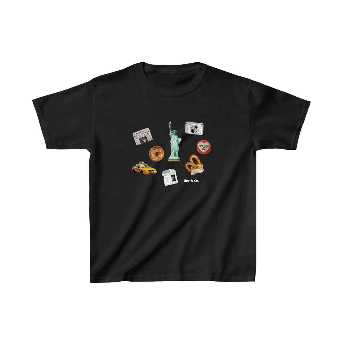 New York Scrapbook Baby Tee